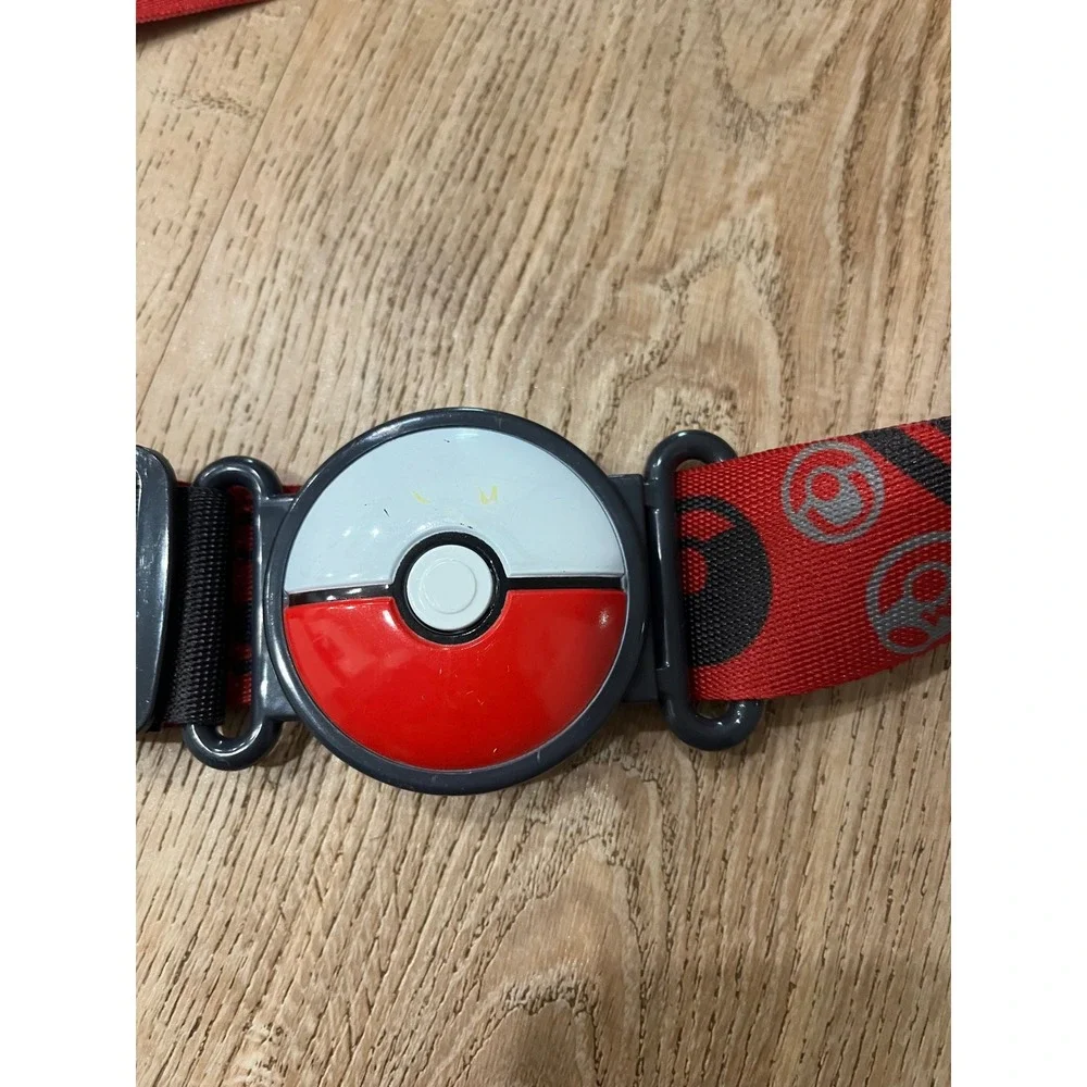 Pokemon Poke Ball Clip Belt Red Canvas Adjustable Webbed Waist Strap Cosplay